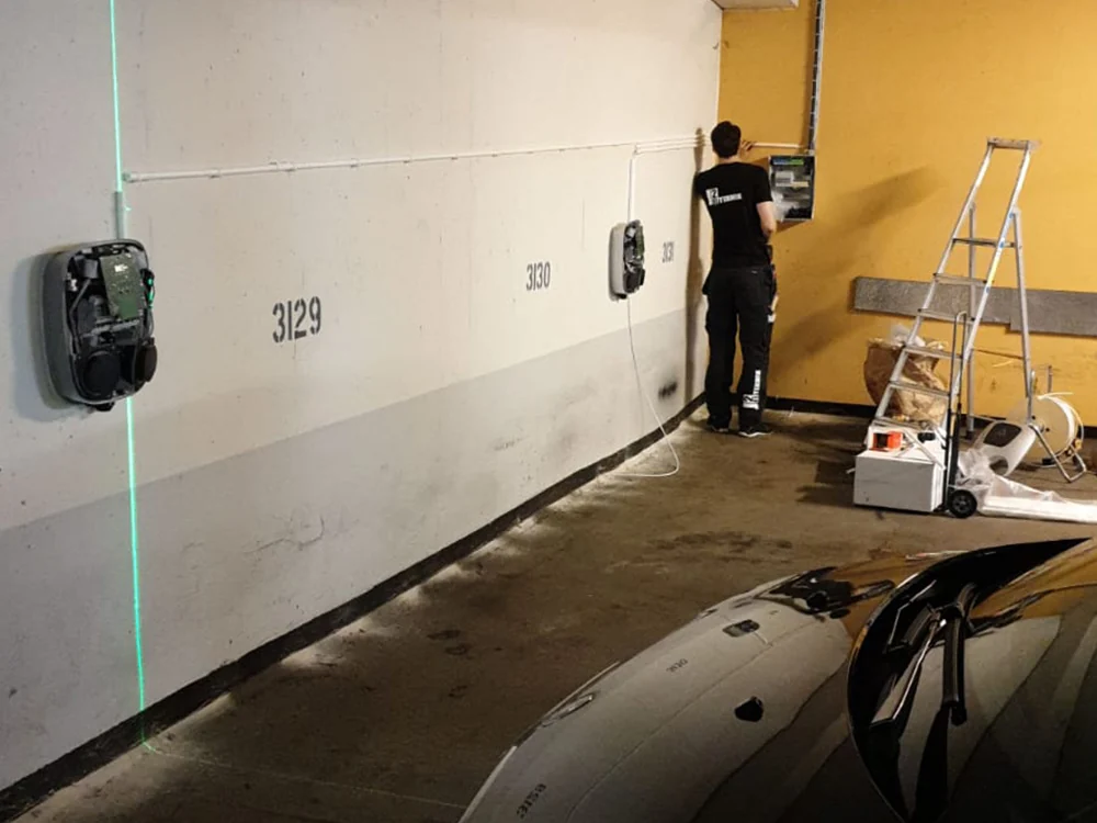 laddbox installation j2 elteknik